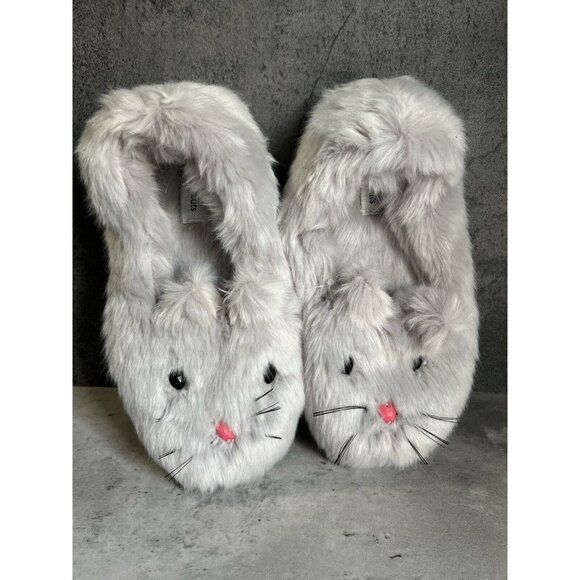 Crewcuts Bunny Slippers Girls Size 4.5 Womens Size 6/6.5 - Picture 9 of 13